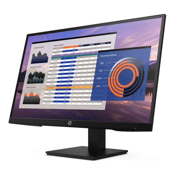 HP 27" P27h G4 FHD IPS VGA/HDMI/DP fekete monitor