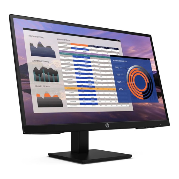 HP 27" P27h G4 FHD IPS VGA/HDMI/DP fekete monitor