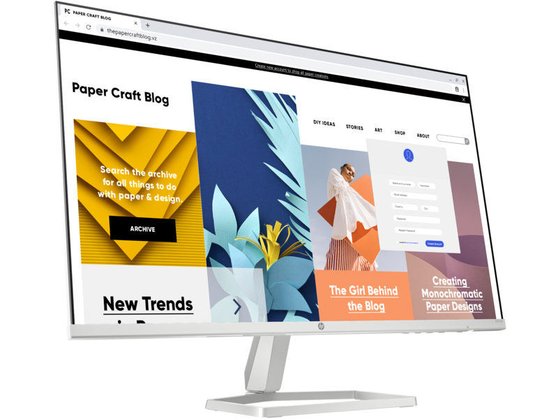 HP 27" Series 5 527sw FHD IPS VGA/HDMI fehér monitor