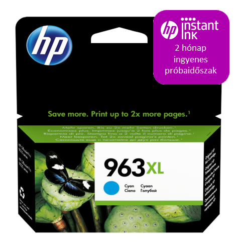 HP 3JA27AE (963XL) cián tintapatron