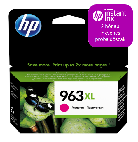 HP 3JA28AE (963XL) magenta tintapatron