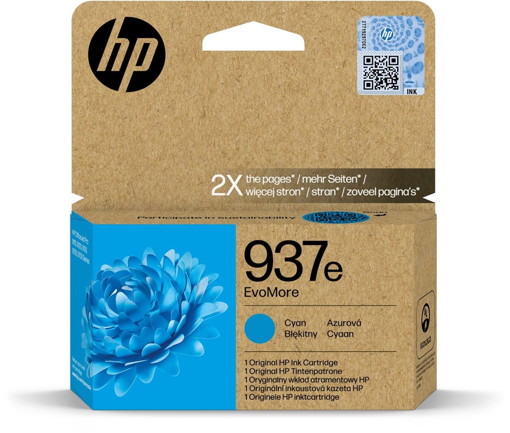 HP 4S6W6NE cián tintapatron
