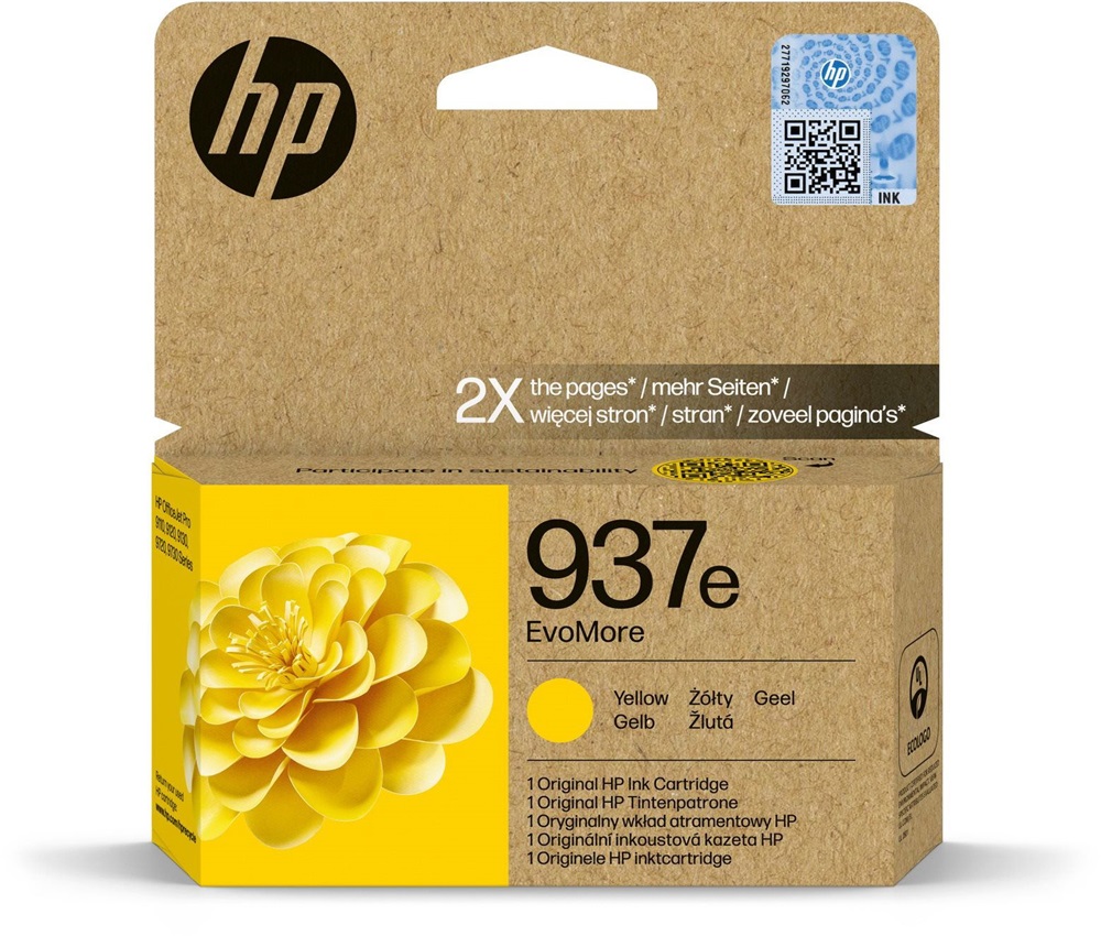 HP 4S6W8NE sárga tintapatron