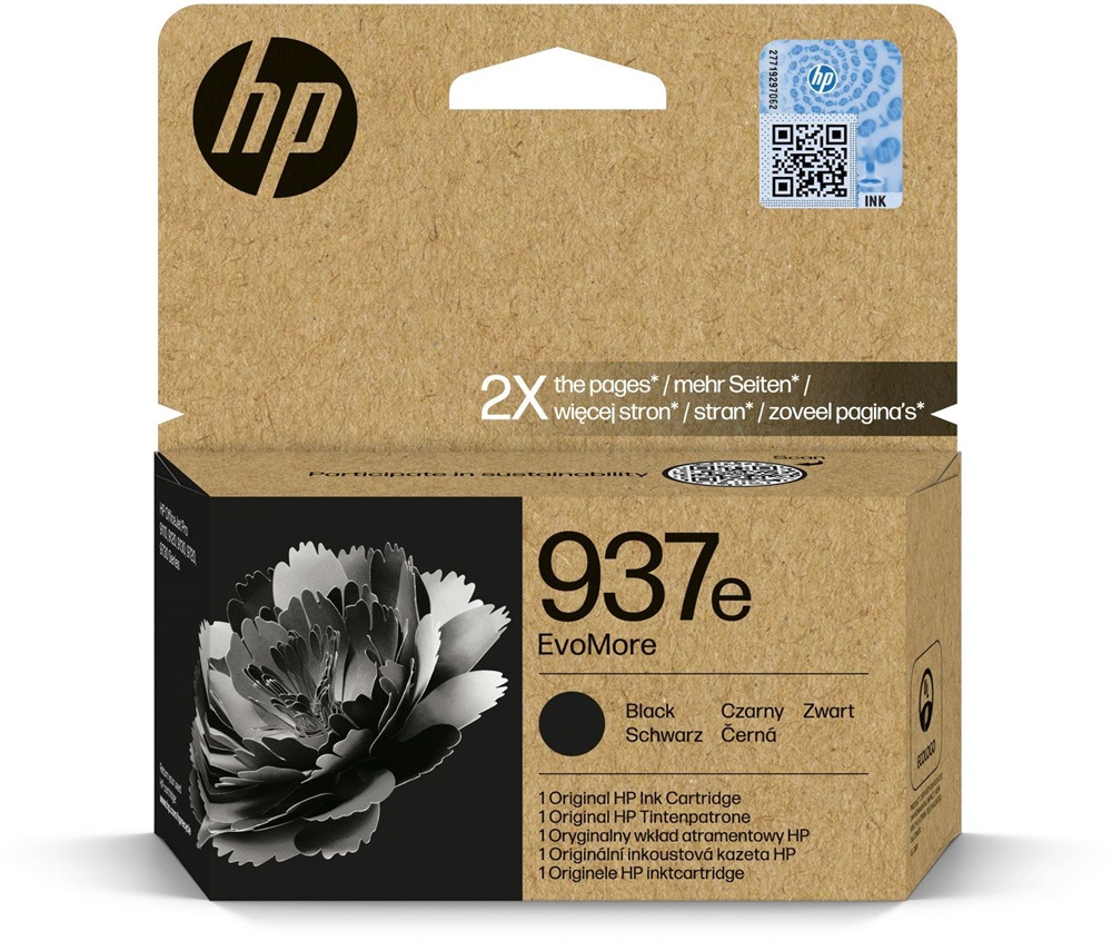 HP 4S6W9NE fekete tintapatron