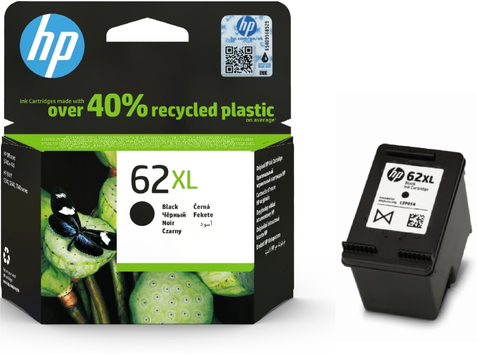 HP C2P05AE (62XL) fekete nagykapacítású tintapatron