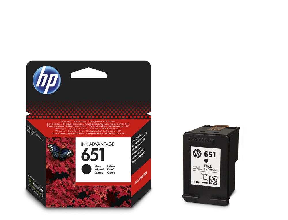 HP C2P10AE (651) fekete tintapatron