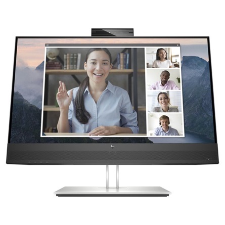 HP 23,8" E24mw G4 Conferencing FHD IPS DP/VGA/HDMI/USB fekete-ezüst LED monitor
