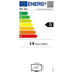 HP 23,8" E24u G4 FHD IPS HDMI/DP/USB fekete-ezüst monitor