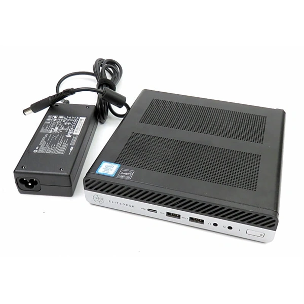 HP EliteDesk 800 G3 Micro/i5-6th/8GB/256GB SSD/Win Pro COA/fekete asztali számítógép (Használt A+)