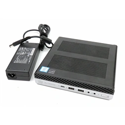 HP EliteDesk 800 G3 Micro/i5-6th/8GB/256GB SSD/Win Pro COA/fekete asztali számítógép (Használt A+)