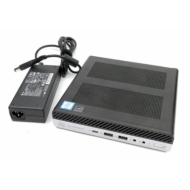 HP EliteDesk 800 G3 Micro/i5-6th/8GB/256GB SSD/Win Pro COA/fekete asztali számítógép (Használt A+)