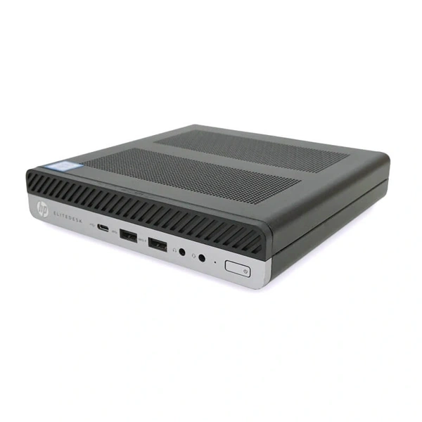 HP EliteDesk 800 G3 Micro/i5-7th/8GB/256GB/Win Pro COA/fekete asztali számítógép (Használt A+)