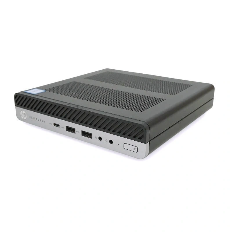 HP EliteDesk 800 G3 Micro/i5-7th/8GB/256GB/Win Pro COA/fekete asztali számítógép (Használt A+)