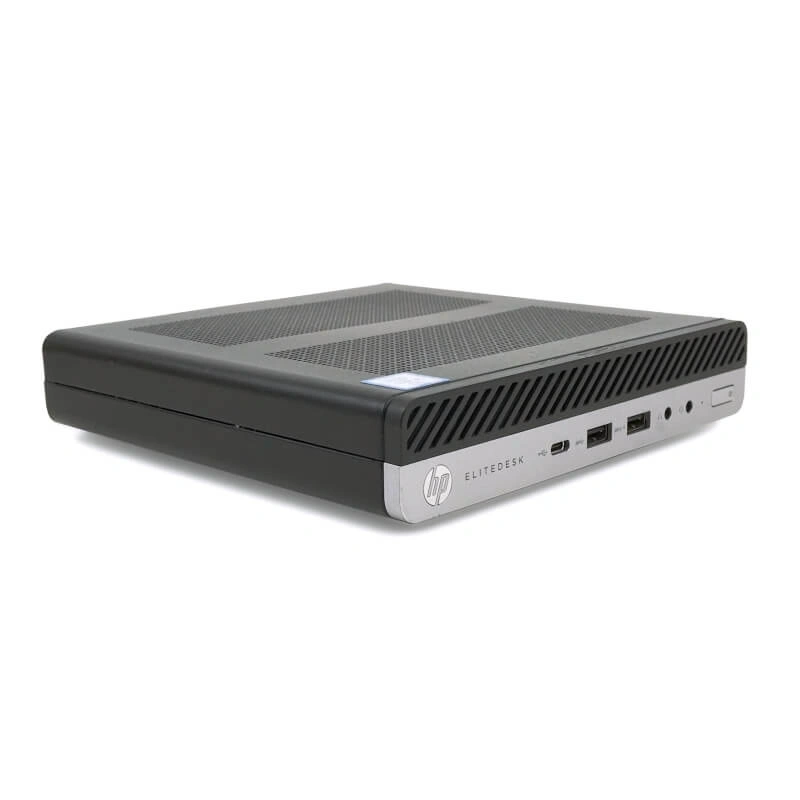 HP EliteDesk 800 G3 Micro/i5-7th/8GB/256GB/Win Pro COA/fekete asztali számítógép (Használt A+)