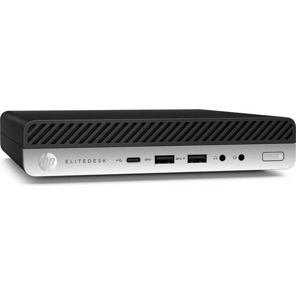HP EliteDesk 800 G4 Micro/i5-8th/16GB/512GB/Win Pro COA/fekete asztali számítógép (Használt A+)