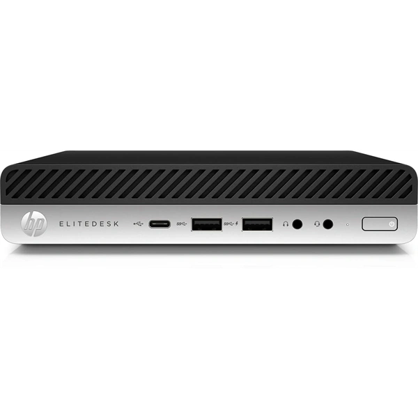 HP EliteDesk 800 G4 Micro/i5-8th/8GB/256GB/Win Pro COA/fekete asztali számítógép (Használt A+)