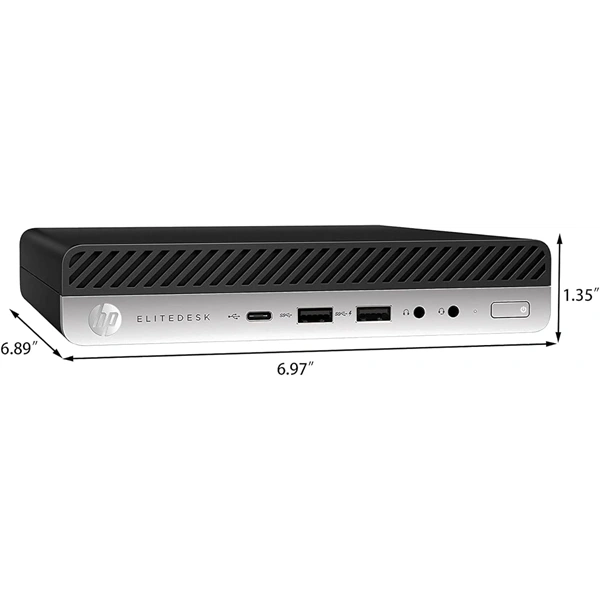 HP EliteDesk 800 G5 Micro/i5-9th/8GB/256GB SSD/Win Pro COA fekete asztali számítógép (Használt A)
