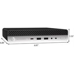 HP EliteDesk 800 G5 Micro/i5-9th/8GB/256GB SSD/Win Pro COA fekete asztali számítógép (Használt A)