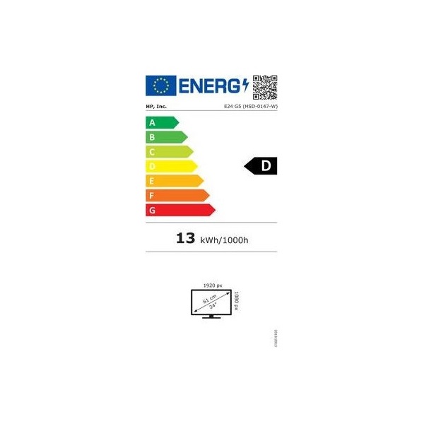 HP 23,8" EliteDisplay E24 G5 FHD IPS DP/HDMI/USB fekete-ezüst LED monitor