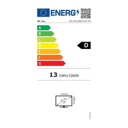 HP 23,8" EliteDisplay E24 G5 FHD IPS DP/HDMI/USB fekete-ezüst LED monitor