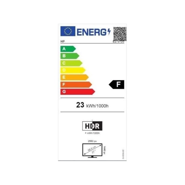 HP 27" EliteDisplay E27u G5 QHD IPS DP/HDMI/USB/RJ45 fekete-ezüst LED monitor