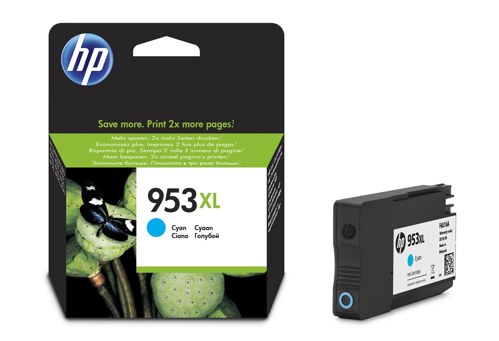 HP F6U16AE (953XL) cián tintapatron