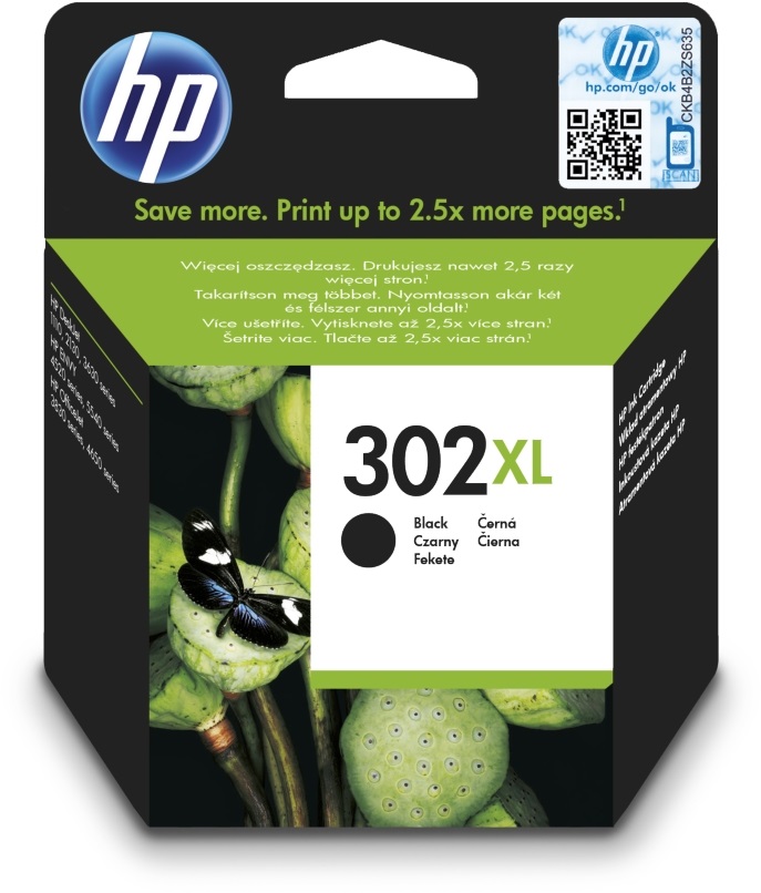 HP F6U68AE (302XL) fekete tintapatron