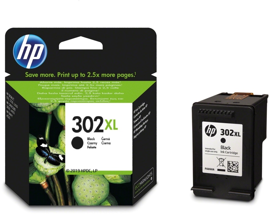 HP F6U68AE (302XL) fekete tintapatron
