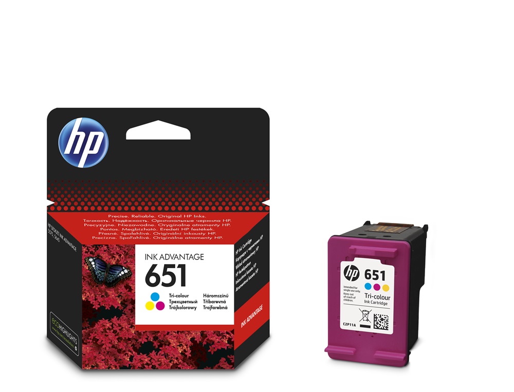 HP C2P11AE (651) háromszínű tintapatron