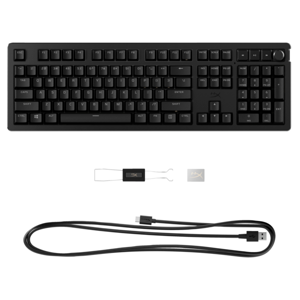 HP HYPERX Alloy Rise PBT UK (piros switch) vezetékes mechanikus gamer billentyűzet