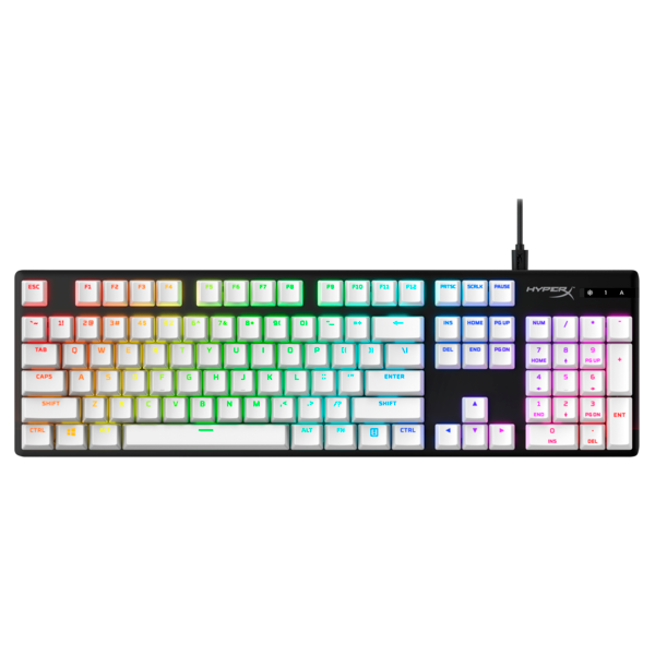 HP HYPERX PBT brit lokalizáció fehér teljes billentyűkészlet