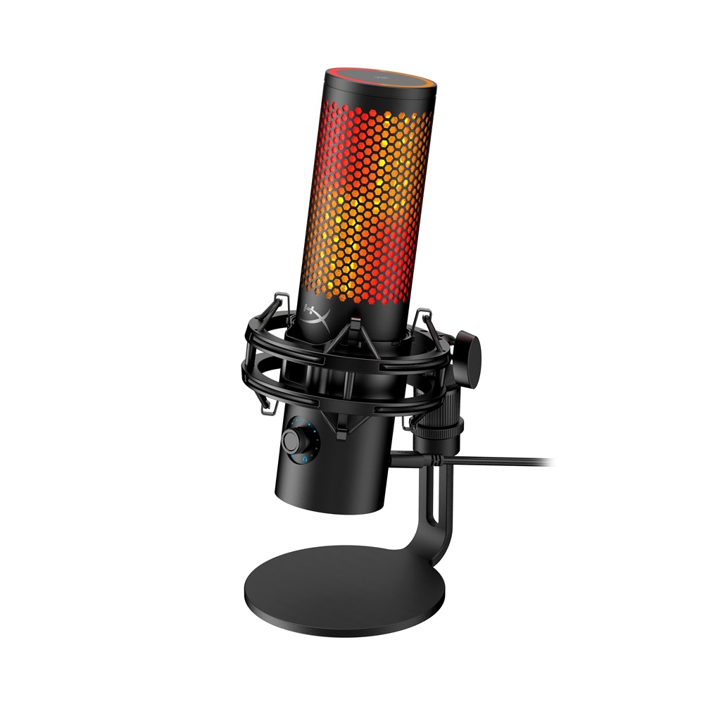 HP HYPERX QuadCast 2 S RGB fekete vezetékes mikrofon