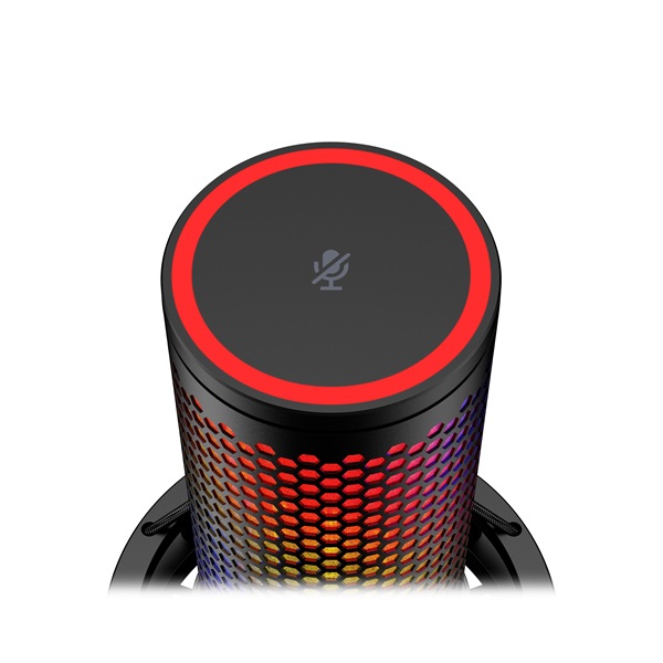 HP HYPERX QuadCast 2 S RGB fekete vezetékes mikrofon