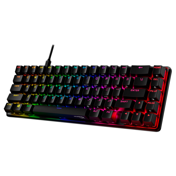 HP HYPERX Vezetékes Billentyűzet Alloy Origins 65 RGB Red - Mechanical Gaming Keyboard US, HKBO1T-RD-US/N