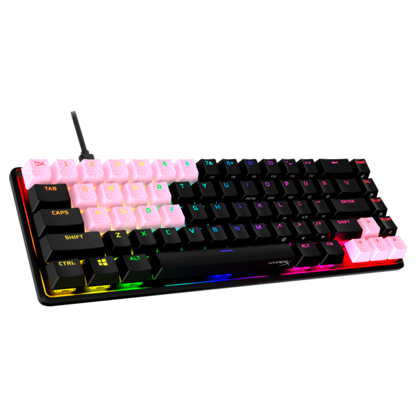 HP HYPERX amerikai lokalizáció rózsaszín gumibillentyűk gaming kiegészítőkészlet