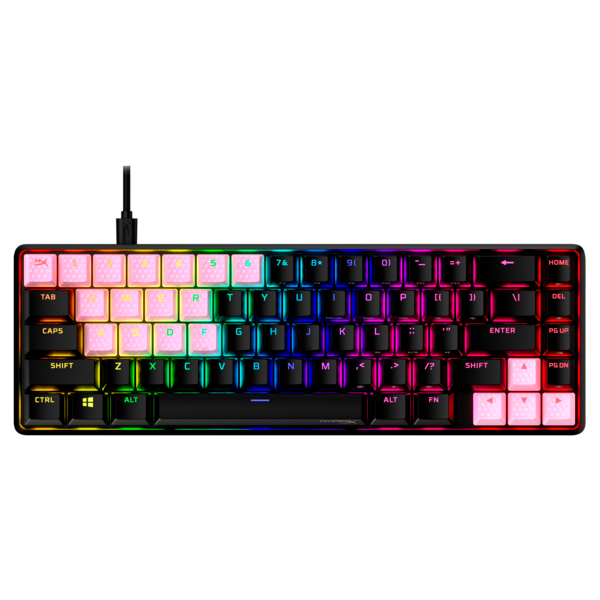 HP HYPERX amerikai lokalizáció rózsaszín gumibillentyűk gaming kiegészítőkészlet