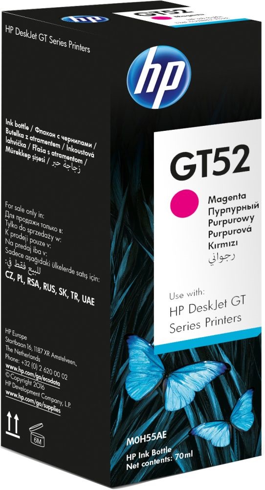 HP M0H55AE (GT52) magenta tinta tartály