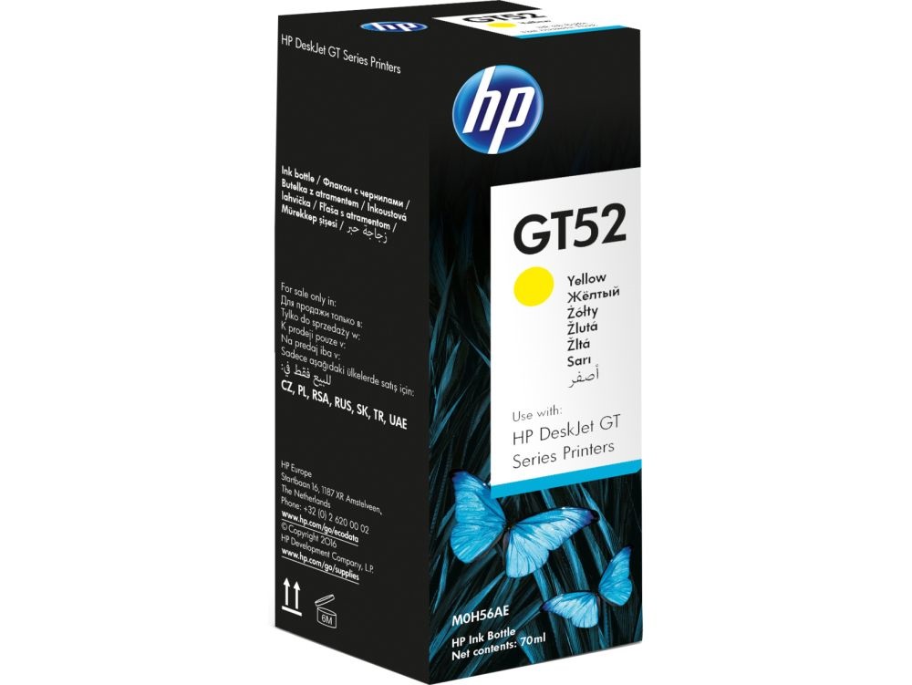 HP M0H56AE (GT52) sárga tinta tartály
