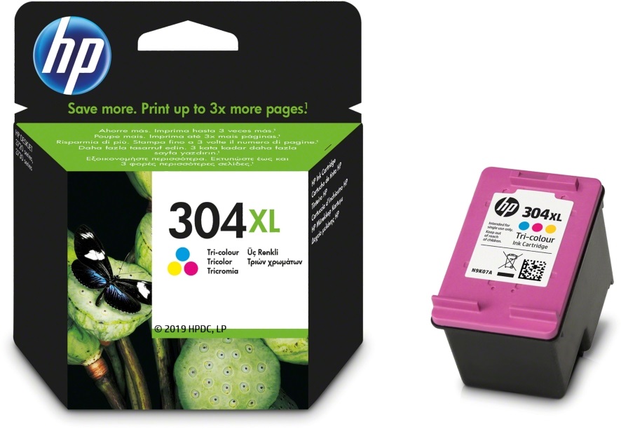 HP N9K07AE (304XL) háromszínű  XL tintapatron