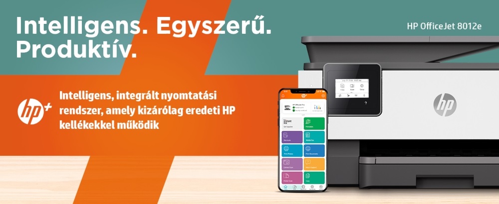HP OfficeJet 8012E All-in-One multifunkciós tintasugaras Instant Ink ready nyomtató