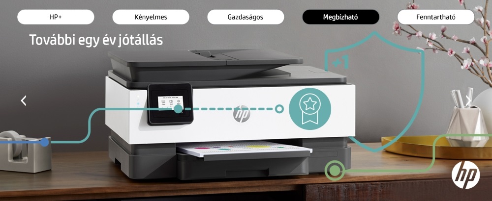 HP OfficeJet 8012E All-in-One multifunkciós tintasugaras Instant Ink ready nyomtató