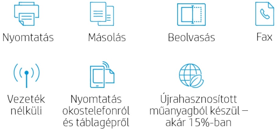 HP OfficeJet Pro 8022E All-in-One multifunkciós tintasugaras Instant Ink ready nyomtató