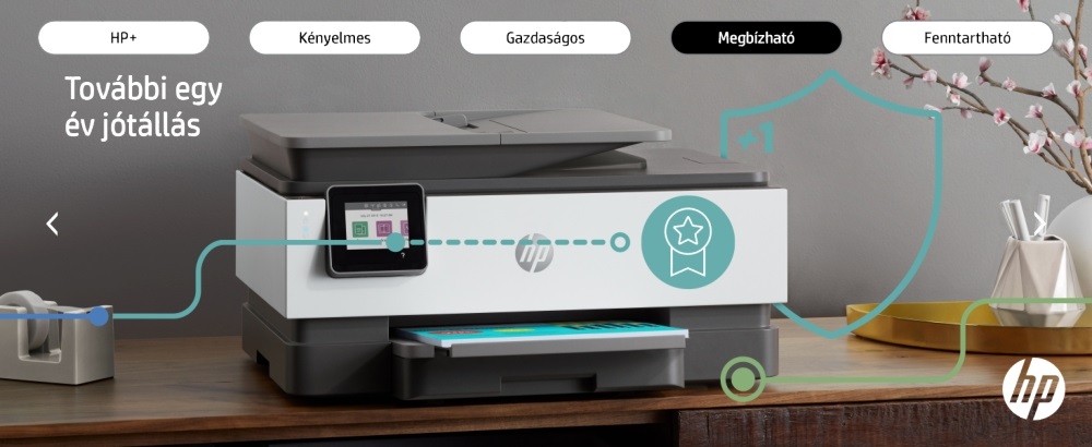 HP OfficeJet Pro 8022E All-in-One multifunkciós tintasugaras Instant Ink ready nyomtató