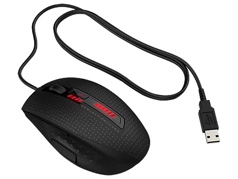 OMEN by HP X9000 vezetékes fekete gamer egér