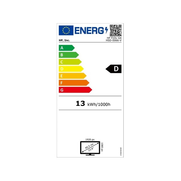 HP 23,8" P24v G4 FHD IPS VGA/HDMI fekete monitor