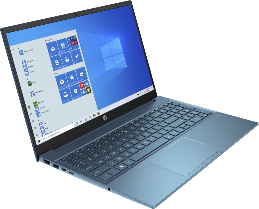 HP Pavilion 15-eh1011nh 15,6"FHD/AMD Ryzen 3-5300U/8GB/256GB/Int. VGA/Win10/zöldeskék laptop
