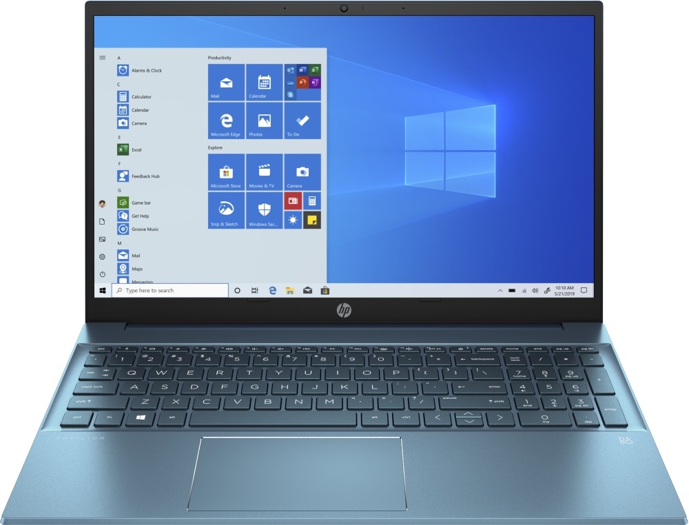 HP Pavilion 15-eh1011nh 15,6"FHD/AMD Ryzen 3-5300U/8GB/256GB/Int. VGA/Win10/zöldeskék laptop