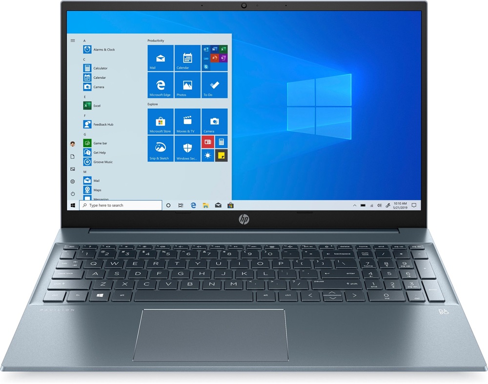HP Pavilion 15-eh1012nh 15,6"FHD/AMD Ryzen 3-5300U/8GB/256GB/Int. VGA/Win10/kék laptop