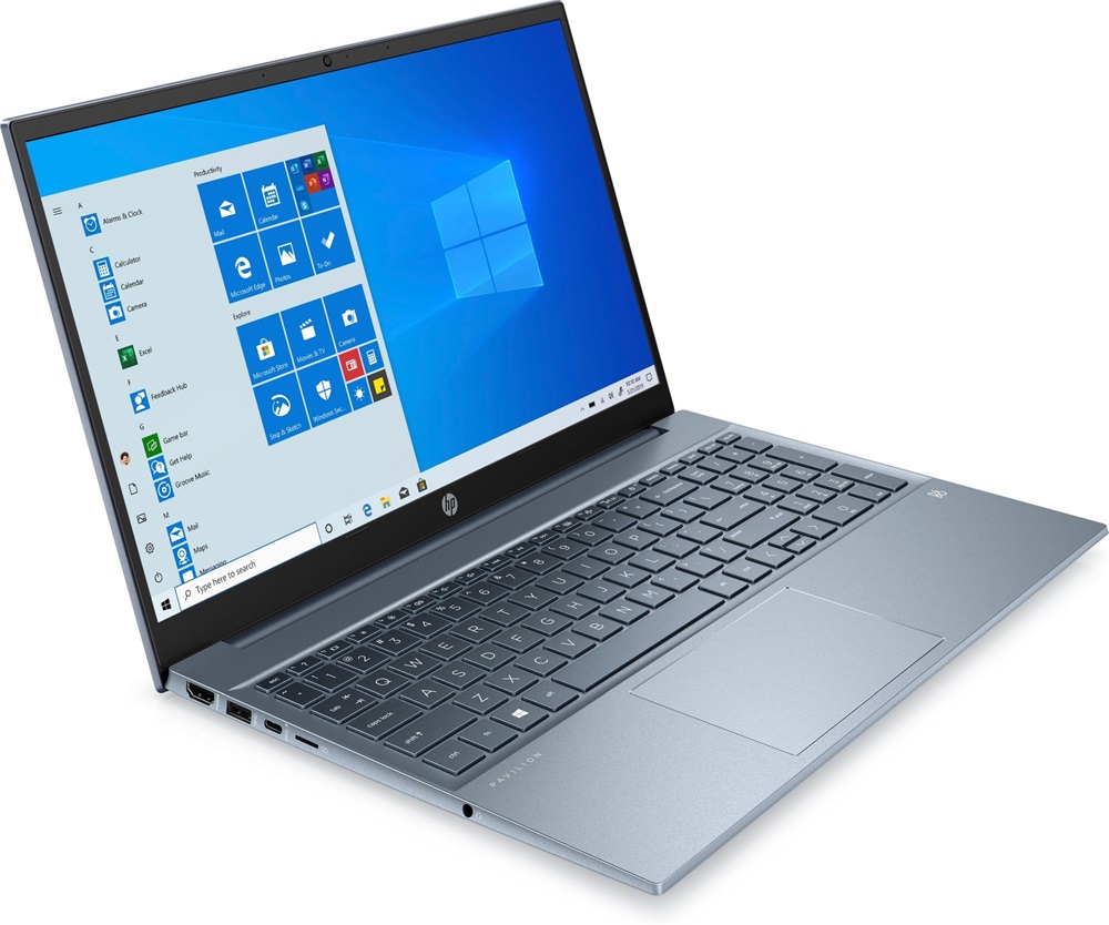 HP Pavilion 15-eh1012nh 15,6"FHD/AMD Ryzen 3-5300U/8GB/256GB/Int. VGA/Win10/kék laptop