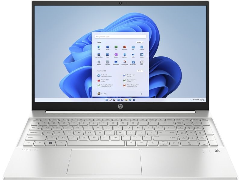 HP Pavilion 15-eh3003nh 15,6"FHD/AMD Ryzen 5-7530U/16GB/512GB/Int.VGA/Win11/fehér laptop
